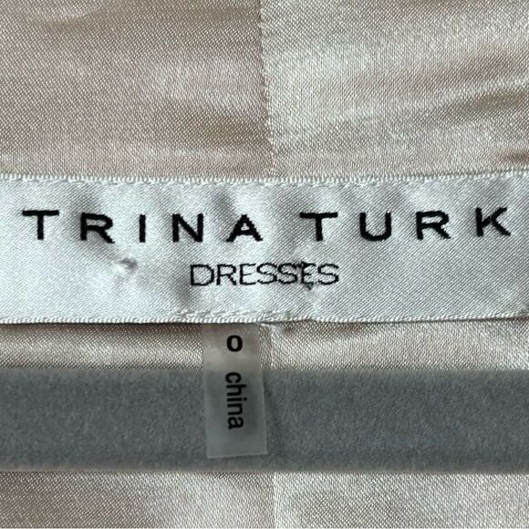 Trina Turk  Orange Mini Dress Floral Print Blouse Size 0 - Picture 9 of 9